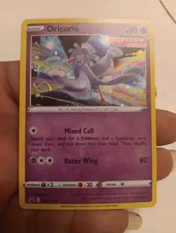 Oricorio SWSH210 SWSH: Sword & Shield Promo Cards Holo High Definition Swirl - Image 1