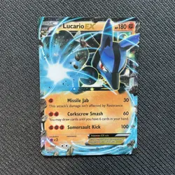 Lucario EX - 54/111 - Pokemon Furious Fists XY Ultra Rare Card HP - Image 1