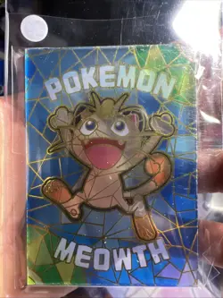 Pokemon Chinese Elf Eif Origin Collection Meowth Stained Glass Card US Seller - Image 1