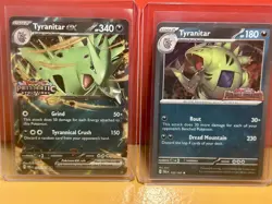 Tyranitar ex 064/131 Pokemon Stamped Prismatic Evolutions Double Rare Promo Card - Image 1