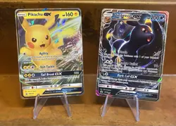 Pokemon GX 11 Card Lot 2017-2019 Black Star Promo Umbreon Sylveon Pikachu Espeon - Image 2