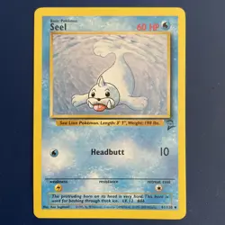 1999 Seel 61/130 Base Set 2 Pokemon Card TCG - Image 1