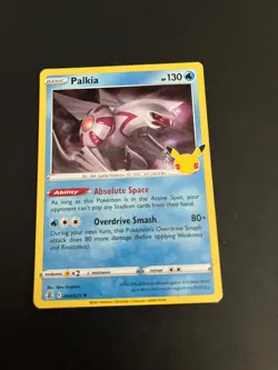Pokemon TCG Palkia Scarlet Violet Celebrations 004/025 Holo Rare Trading Card - Image 2