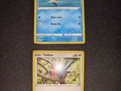Taillow AND Remoraid Crimped Error Pokemon Card 135/185 036/163 Sord & Shield NM - Image 1
