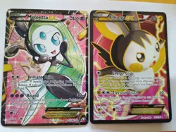 Pokemon Cards Meloetta Ex RC25/RC25 & Emolga Ex 143/146 - Image 1