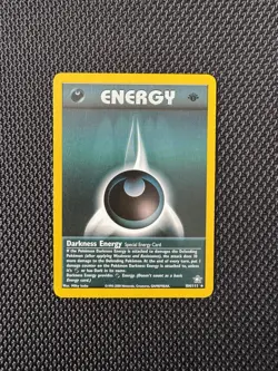 1st Edition Darkness Energy 104/111 Neo Genesis Rare Pokemon TCG WOTC Card - Image 1