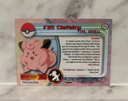 Clefairy #35 Topps Chrome Animation Edition 2000 Series 1 T.V Holo Pokemon Card - Image 2