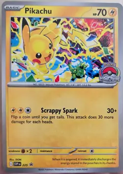 Pokemon Pikachu TCG Promo Card SVP225 2025 World Championships - Image 1