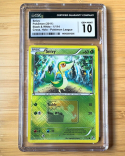 Snivy Crosshatch Pokemon League Black & White 2011 Card - CGC 10 Gem Mint - Image 1