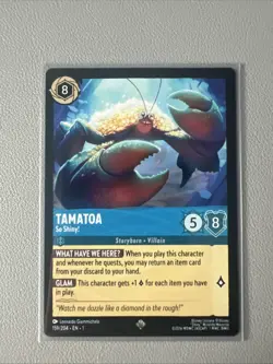 Disney Lorcana Tamatoa So Shiny! Card - Image 1