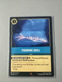 Fishbone Quil Disney Lorcana TCG The First Chapter 168/204 Rare Card - Image 1