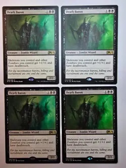 MTG - Death Baron x4 (Playset) - 90 - Core Set 2019 (M19) - NM - Image 1