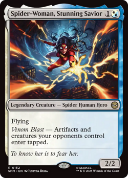 Spider-Woman, Stunning Savior #152 | Near Mint | Marvel's Spider-Man Magic MTG - Image 1