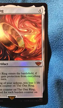 MTG The Lord Of The Rings The One Ring 246 Mythic Foil Legendary Artifact Single - Image 3