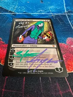 Magic The Gathering Liliana of the Veil Signed & altered by Steve Argyle - Joker - Image 3