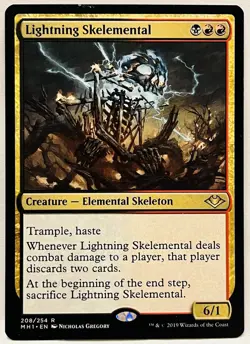 Lightning Skelemental - #208-MTG-Modern Horizons (MH1)-Regular-LP - Image 1