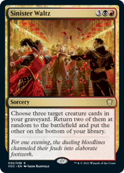 Sinister Waltz x4 - Commander: Innistrad: Crimson Vow - NM-Mint, English - Comma - Image 1