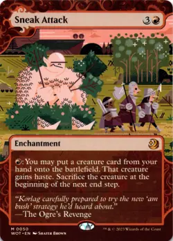 MTG Sneak Attack Wilds of Eldraine: Enchanting Tales NM M Magic - Image 1