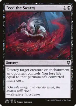 MTG Magic the Gathering Feed the Swarm (102/493) Zendikar Rising NM - Image 1