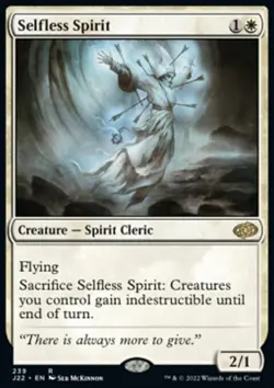 MTG Magic the Gathering Selfless Spirit (239/835) Jumpstart 2022 NM - Image 1
