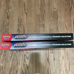 Pokemon Lucario & Tyranitar Ex Premium Collection Prismatic Evolution Lot of 2 - Image 2