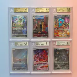 BECKETT GRADED ART RARE LOT OF 6 CARDS FROM DIFFERENT SETS POKEMON TCG JAPANESE - Image 1