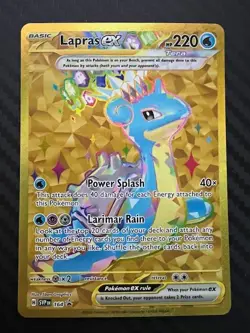 Pokemon TCG Lapras ex SVP 164 Terapagos Gold Promo Exclusive VLP - Image 1