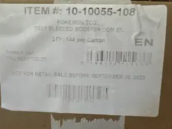 Mega Evolution (Base) Pokemon Sleeved Booster 144 Pack Master Sealed Case - Image 2