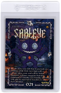 Pokemon Topps Team Rocket Set Sableye - Image 1