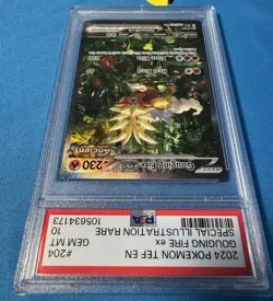 2024 GOUGING FIRE POKEMON TEF EN-TEMPORAL FORCES #204 EX PSA 10 - Image 4