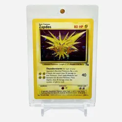 Pokemon TCG Zapdos 15/62 Fossil Holo Rare LP - Image 1