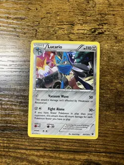 Lucario - 63/124 - Holo Rare - XY Fates Collide - Pokemon TCG NM - Image 1