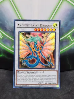 Yugioh Ancient Fairy Dragon LCKC-EN070 Ultra Rare 1st Edition NM - Image 1