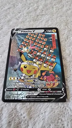 ART CARD ~ Pokemon TCG Pikachu V Victini Machamp Illustration Immersive TEXTURED - Image 4