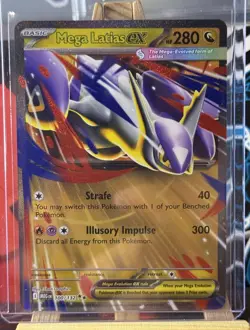 Mega Latios ex 100/132 Mega Evolutions Pokemon Card TCG NM - Image 1