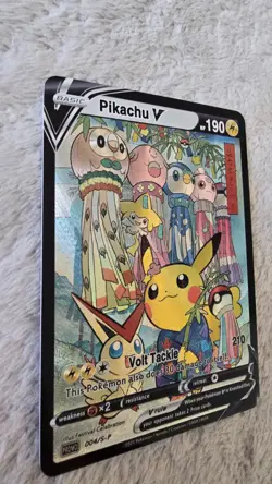 ART CARD ~ Pokemon TCG Pikachu V Victini Piplup Illustration Immersive TEXTURED - Image 5