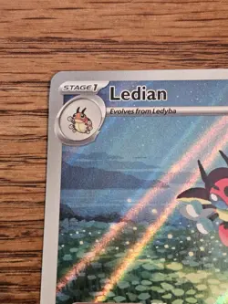 Ledian 144/142 Illustration Rare Stellar Crown Pokemon Card - Image 3