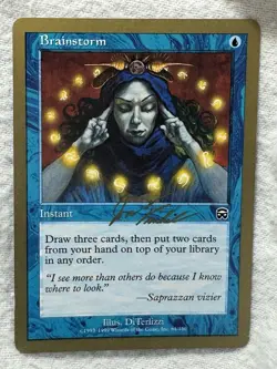 MTG - Brainstorm - 2000 Jon Finkel World Champ - NM - Free Shipping! - Image 1