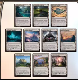 FULL SET Landscape Tri Lands 10x Nonfoil MTG Magic the Gathering Commander Nm - Image 1