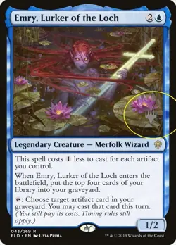 1x - Emry, Lurker of the Loch - Promo Pack #43p - Throne of Eldraine - NM MTG - Image 1
