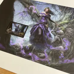 😈 Liliana, Waker of the Dead Kickstarter Print MTG Magali Villeneuve CoA 33/146 - Image 1
