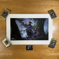 😈 Liliana, Waker of the Dead Kickstarter Print MTG Magali Villeneuve CoA 33/146 - Image 2