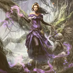 😈 Liliana, Waker of the Dead Kickstarter Print MTG Magali Villeneuve CoA 33/146 - Image 3