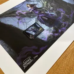 😈 Liliana, Waker of the Dead Kickstarter Print MTG Magali Villeneuve CoA 33/146 - Image 5