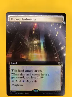 Extended Art Foil Oscorp Industries, MTG, Marvel's Spider-Man, Magic, 282 Foil - Image 1