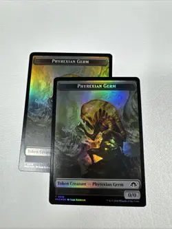 [2X] - Clue [] Phyrexian Germ - {Foil} Token NM MH3 MTG Double Sided - Image 2