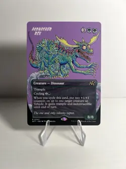 Agonasaur Rex Borderless 0343 - Aetherdrift MTG NM - Image 1