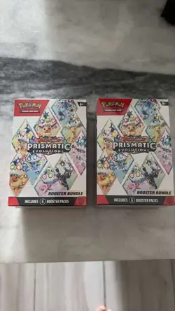 Pokemon TCG Prismatic Evolutions Booster Bundle Factory Sealed X2 - Image 1