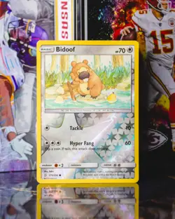 2019 Pokemon Sun & Moon Unified Minds 171/236 Bidoof Common Reverse Holo English - Image 1