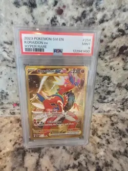 2023 POKEMON SVI EN-SCARLET & VIOLET HYPER RARE #254 KORAIDON EX PSA 9 - Image 1